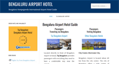 Desktop Screenshot of bengaluruairporthotel.com