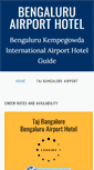Mobile Screenshot of bengaluruairporthotel.com